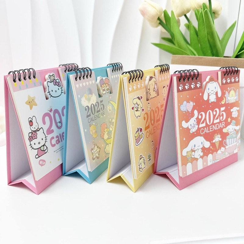 Kitty Melody Kuromi 2025 Mini Desk Calendar Lte Twin Star Cinnamoroll ...