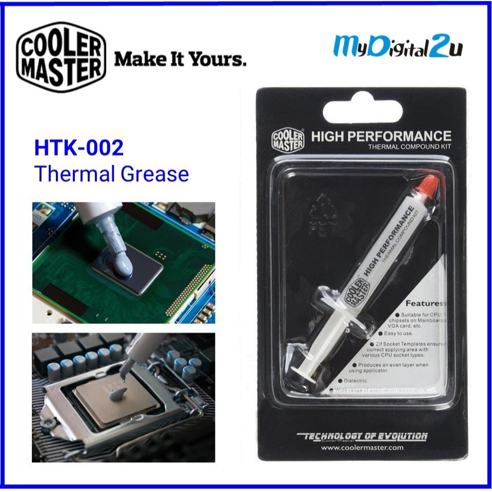 Cooler Master Silicon Thermal Grease HTK-002/ Mastergel PRO V2 Thermal ...