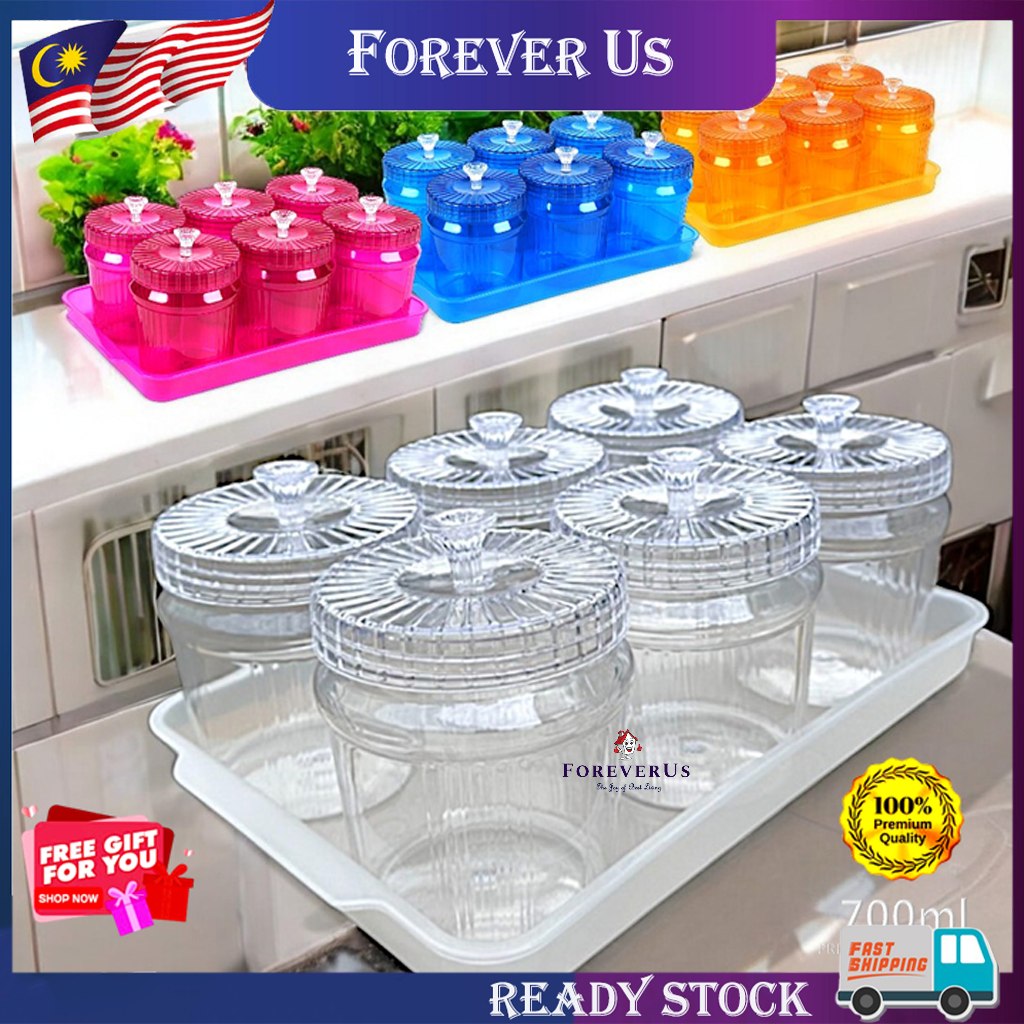 6pcs Set Bekas Kuih Raya Set / Cookies Container Set / Bekas Kuih Raya ...