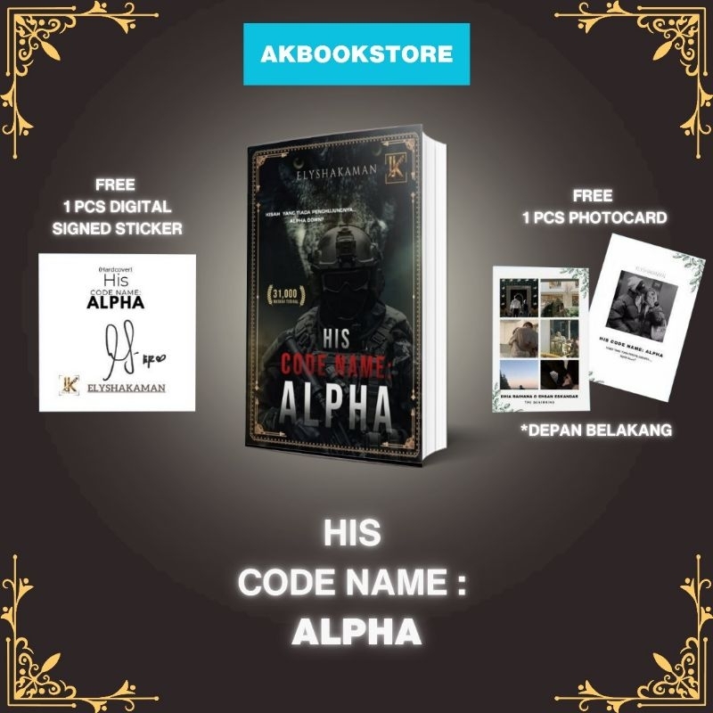 HARD COVER HIS CODE NAME ALPHA ELYSHAKAMAN STOK NO | Shopee Singapore