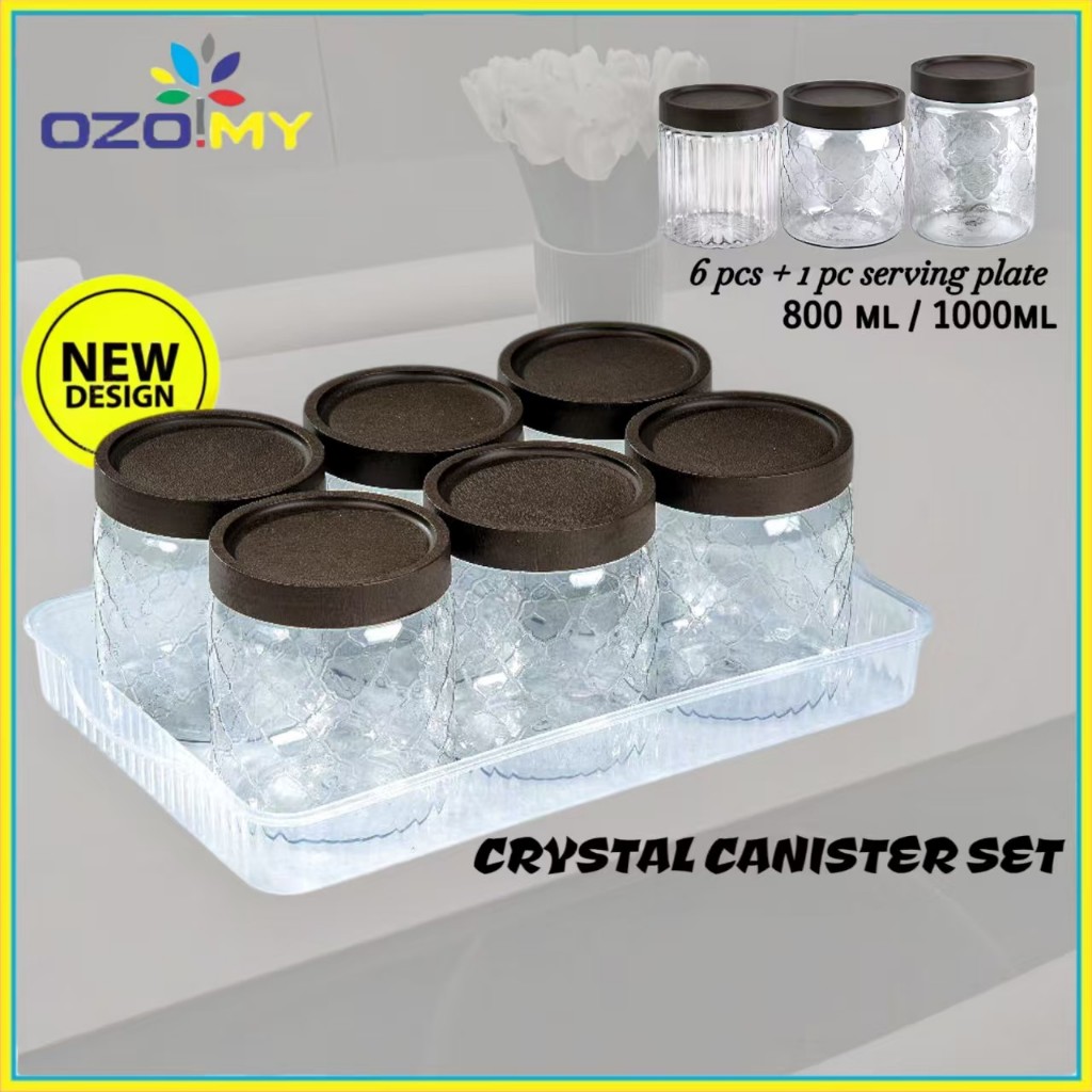 OZO 6pcs Bekas Kuih Raya Set 750ml / Cookies Container Set/ Bekas Kuih ...