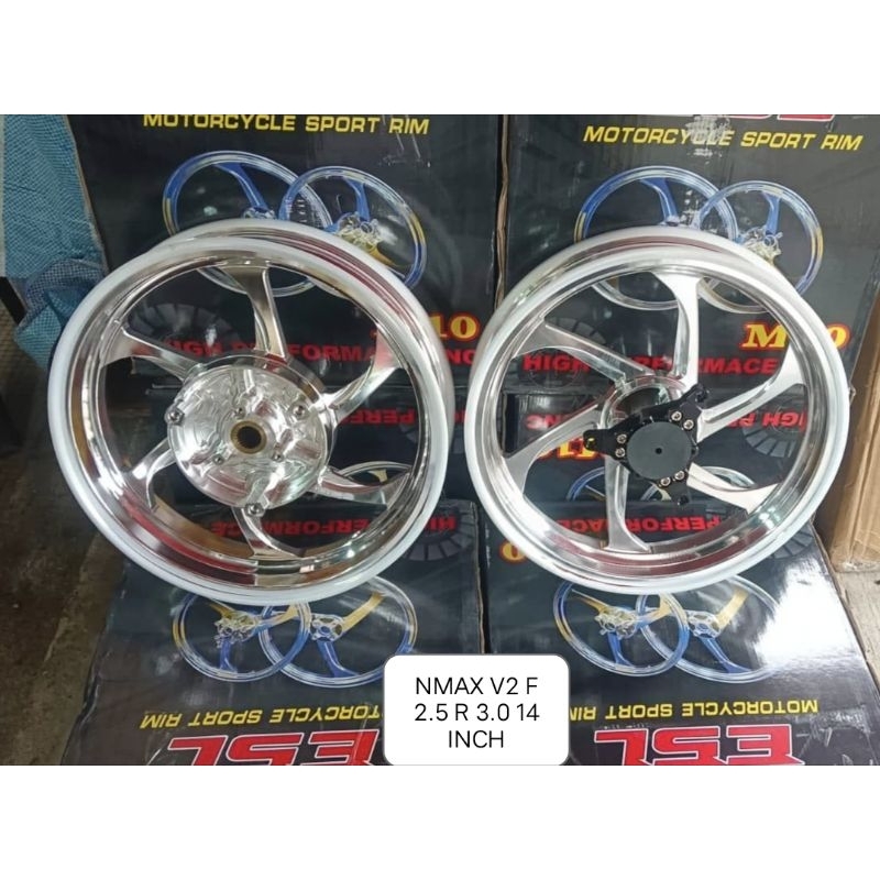 NMAX V2 V3 ENKEI CNC 6 BATANG SPORT RIM 14 INCH | Shopee Singapore