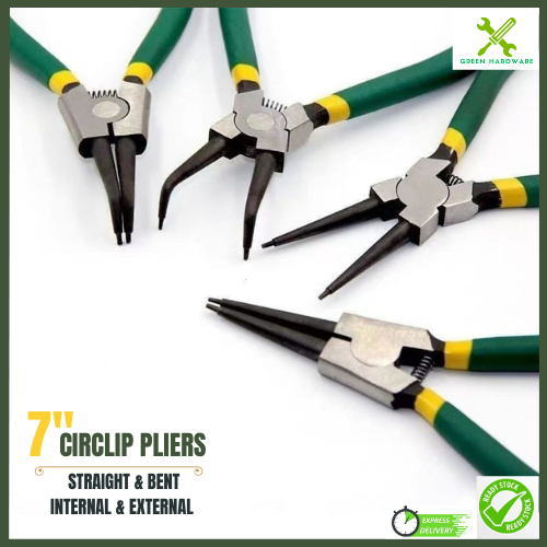 7 Inch Circlip Clip Plier Straight Bend Internal External Tool Circle 