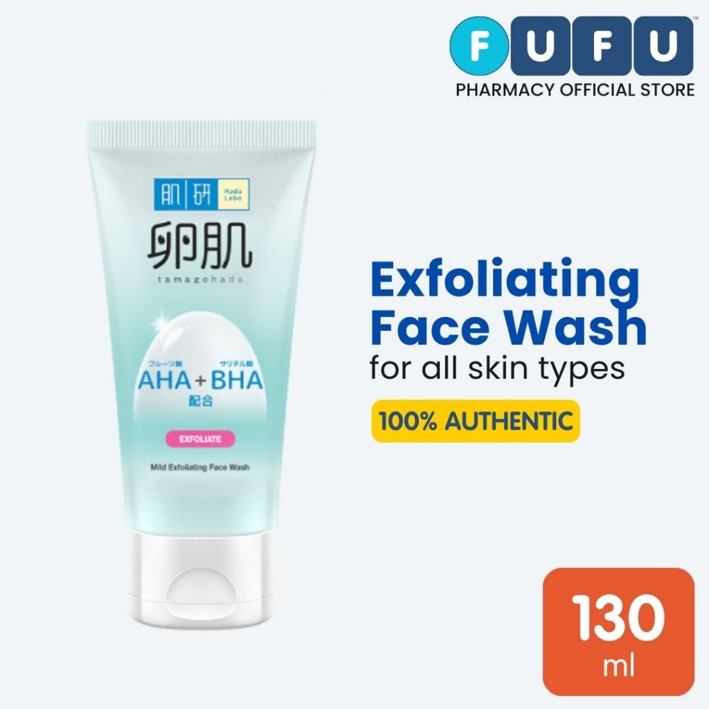 Hada Labo AHA + BHA Face Wash 130ml (Exfoliate) | Shopee Singapore