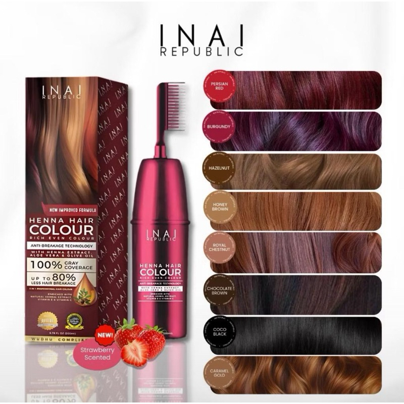 HENNA HAIR COLOUR (200ml)- INAI PEWARNA RAMBUT INAI REPUBLIC TELUS AIR ...
