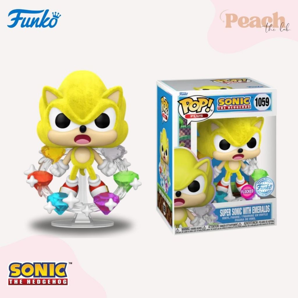 Funko Pop! SUPER SONIC 1059 - Flocked Avec Emeralds, édition Limitée Occasion