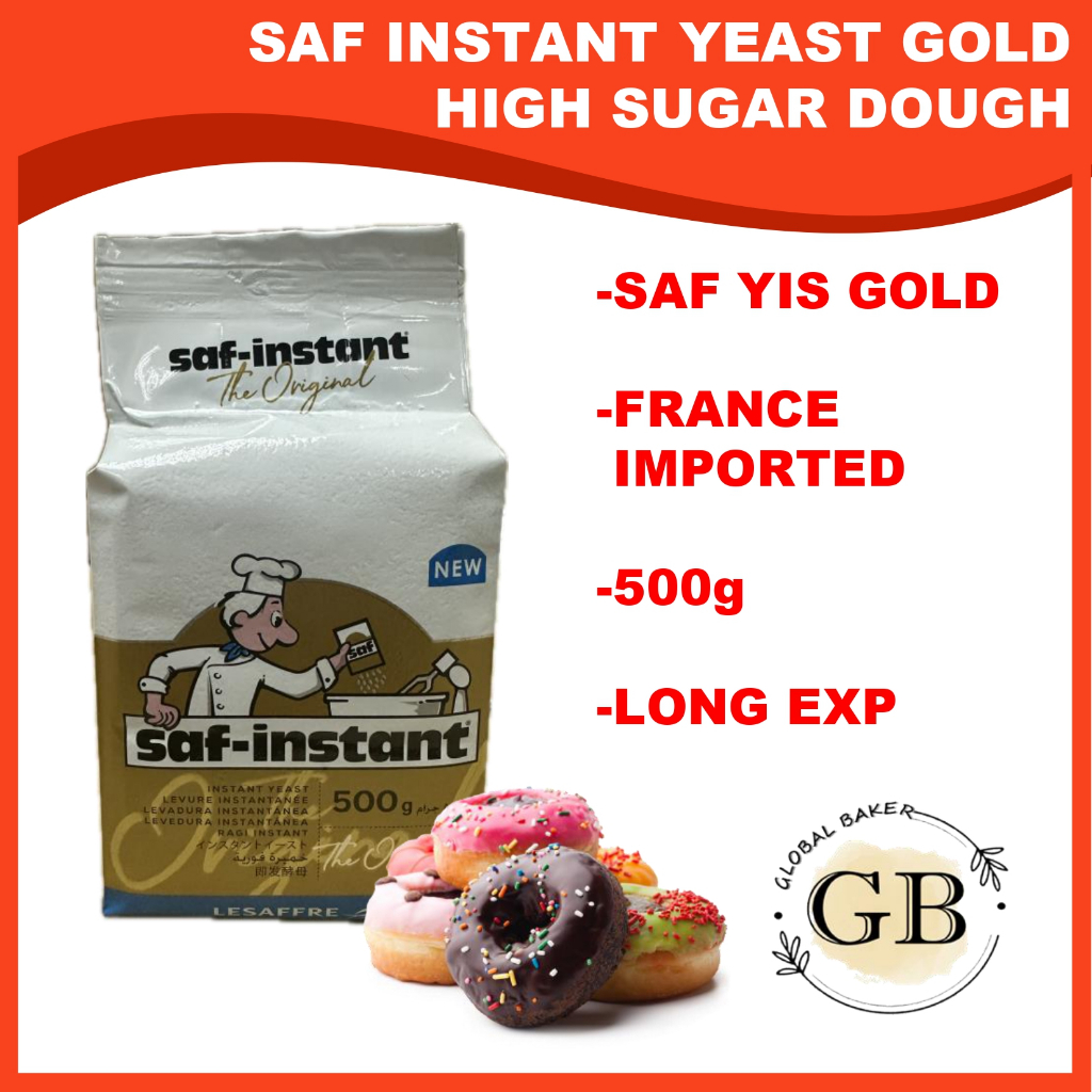 Yeast SAF Gold (HALAL) 500g | Instant Yeast For Sweet Doh, Donut, Bun ...
