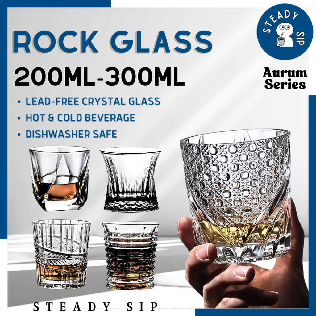 SteadySip Liquor Glass Whisky Glass Cup Coffee Glass Drinking Glass ...