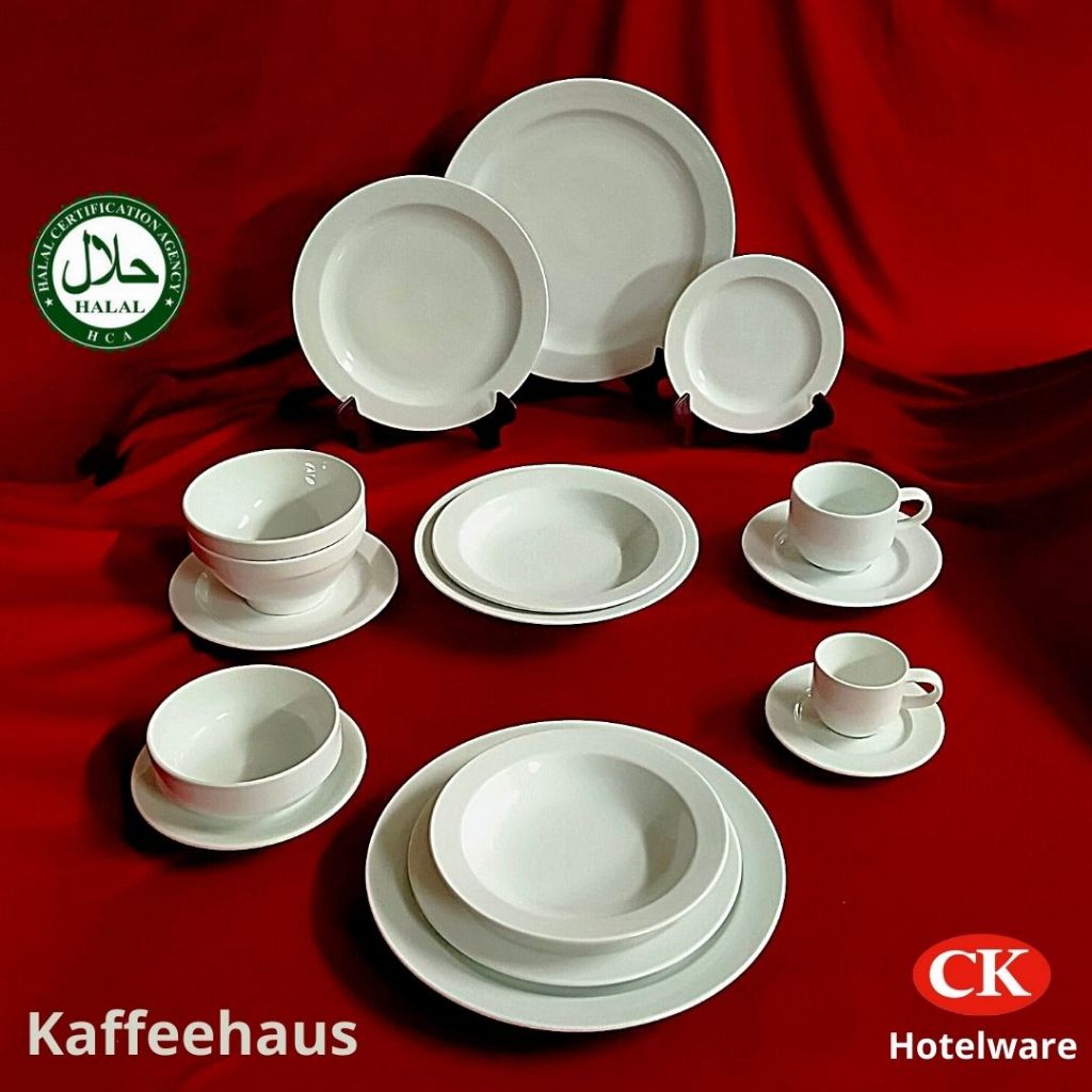 CK Porcelain, Narrow Rim Flat Plate, Deep Plate, Coffee Cup, Bowl ...