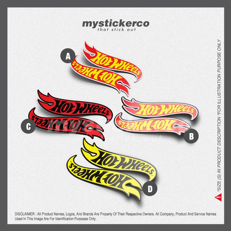 Sticker : Hotwheels (Pair - 2 Pieces/Set) | Shopee Singapore