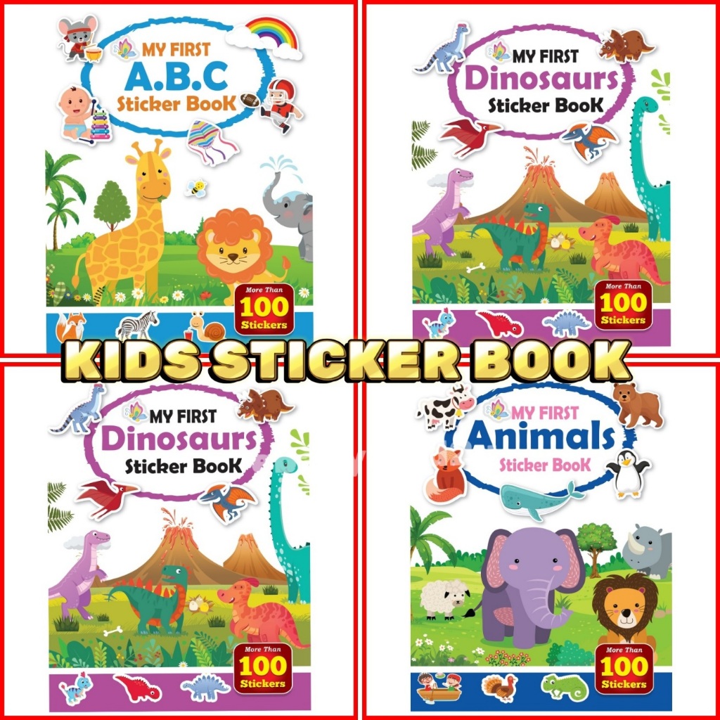 My First Sticker Book Children Toodler Activity Books Buku Anak ...