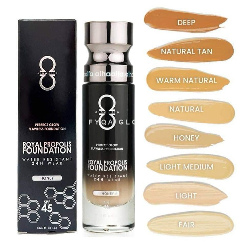 [IMPROVE FORMULA] ROYAL PROPOLIS PERFECT GLOW FOUNDATION ALHA ALFA ...