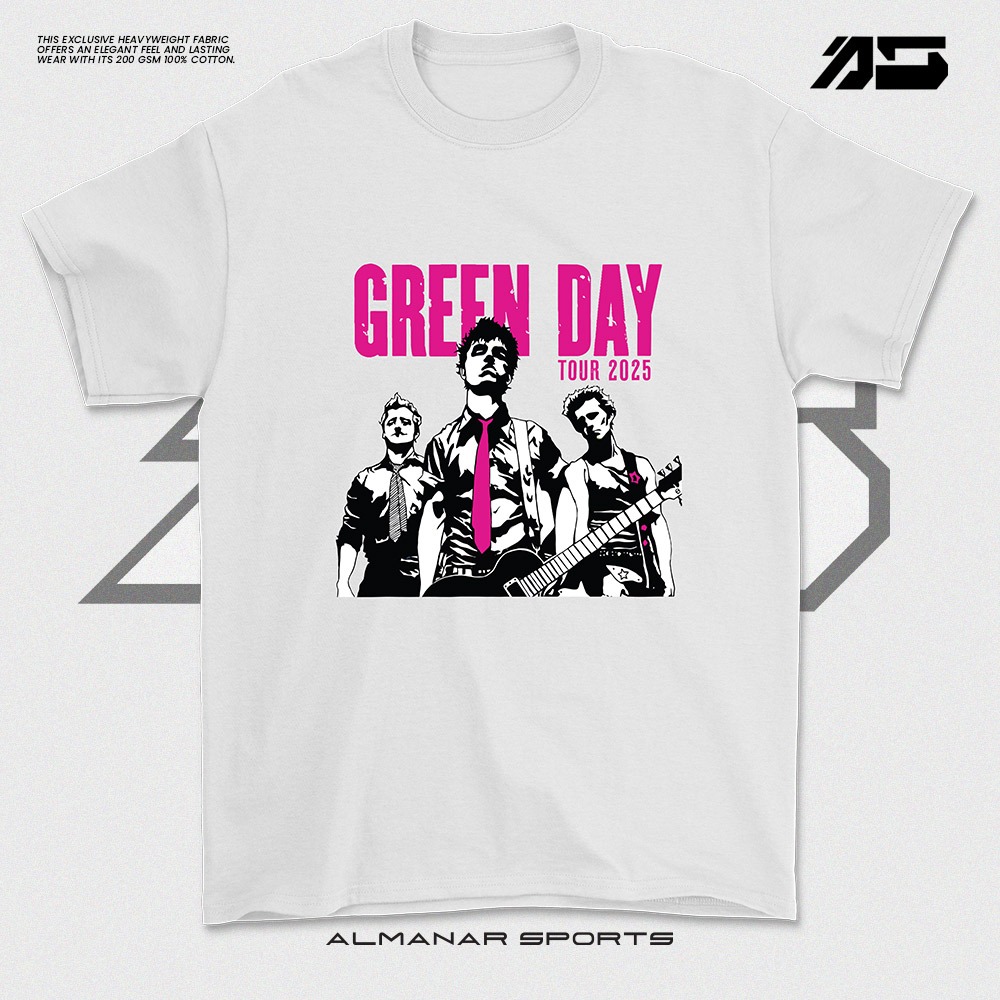 Green Day Greenday Band Concert In KL 2025 Tshirt 100% Cotton