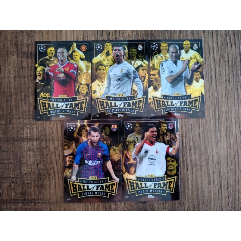 Topps Match Attax UCL 2024/25 - Hall of Fame Cards (Ronaldo, Messi ...