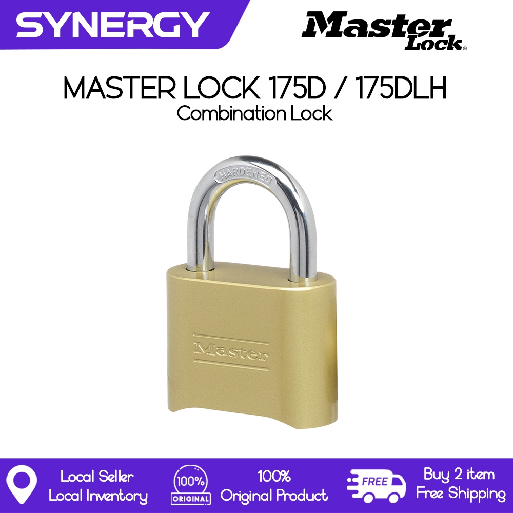 Master Lock 175D / 175DLH Combination Lock with Password Resettable ...