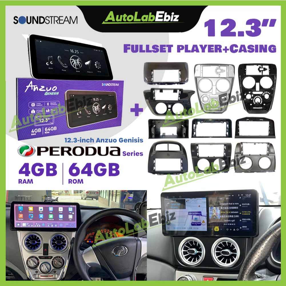 Perodua Series SoundStream 12.3 inch Fullset 4+64/8+256 Anzuo Genesis ...