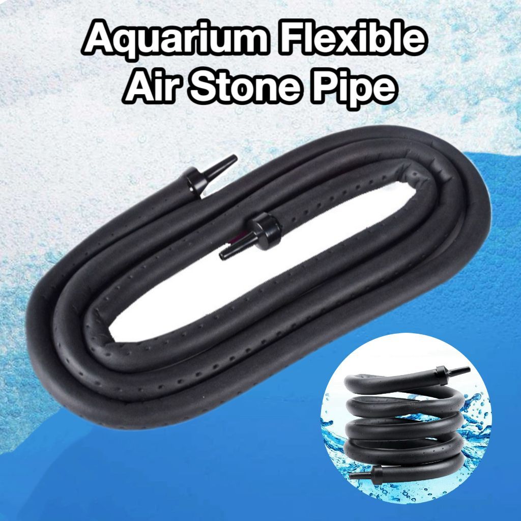 Aquarium Flexible Air Stone Tube Buih Batu Fleksibel水族箱柔性空气石管柔性石泡沫 ...