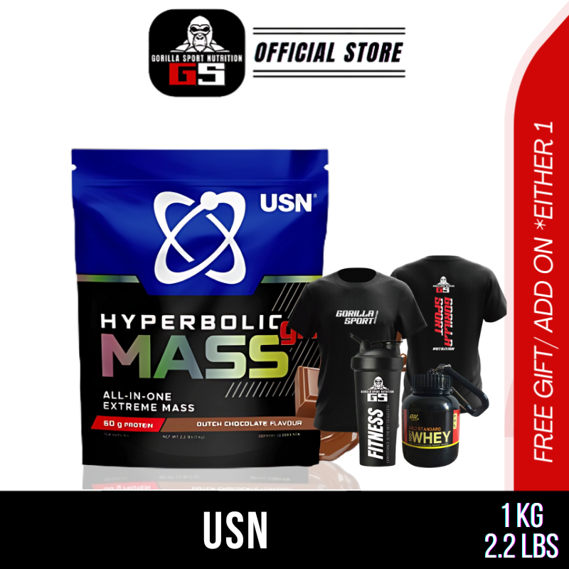 Usn Hyperbolic Mass Gh 1kg Extreme Mass Weight Gainer Protein Halal