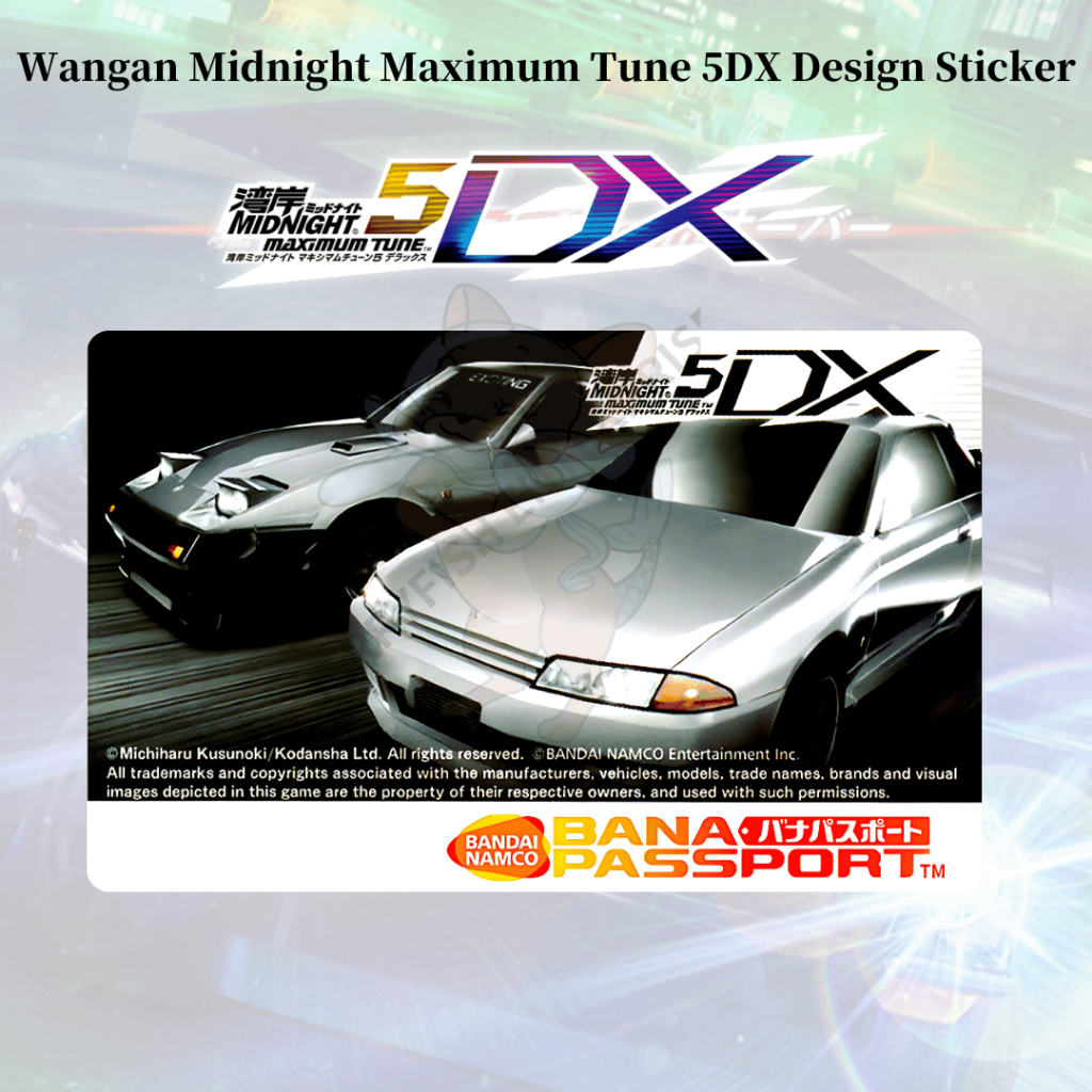 Banapassport Blank Card and Wangan Midnight Maximum Tune Sticker