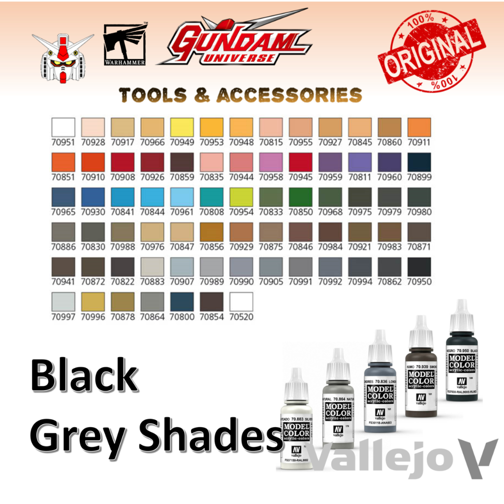Vallejo Model Color 70884 Stone Grey (17ml