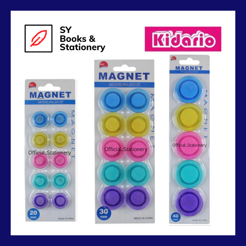 Colorful Magnet Assorted Round Circle Magnet Set (20mm / 30mm / 40mm ...