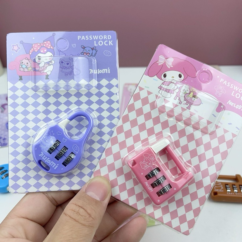 sanrio capybara mini lock Password Cartoon 3 Digit luggage Combination ...