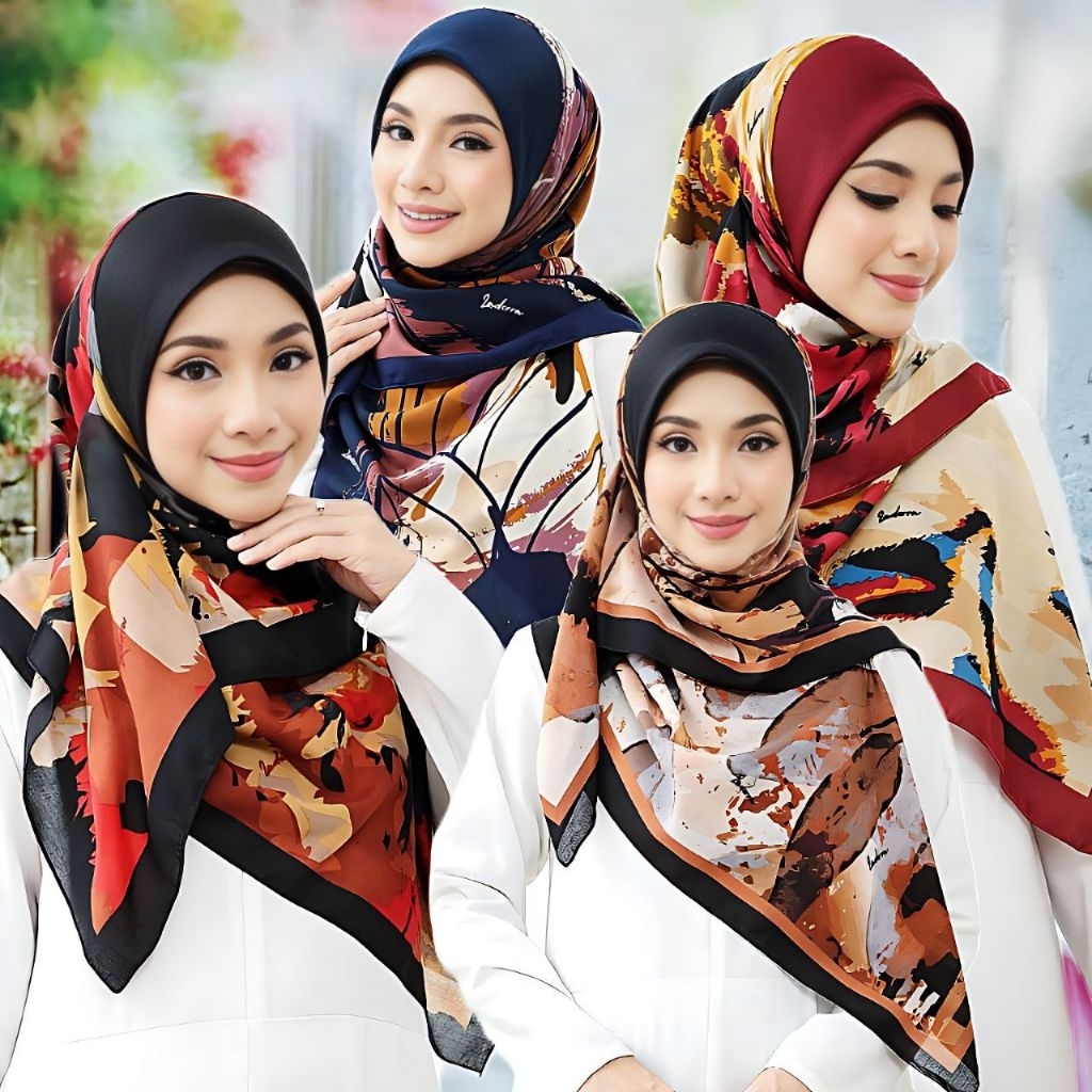 Bidang 47 Awning Scuba Tudung Bawal Instant Cotton Corak Special ...