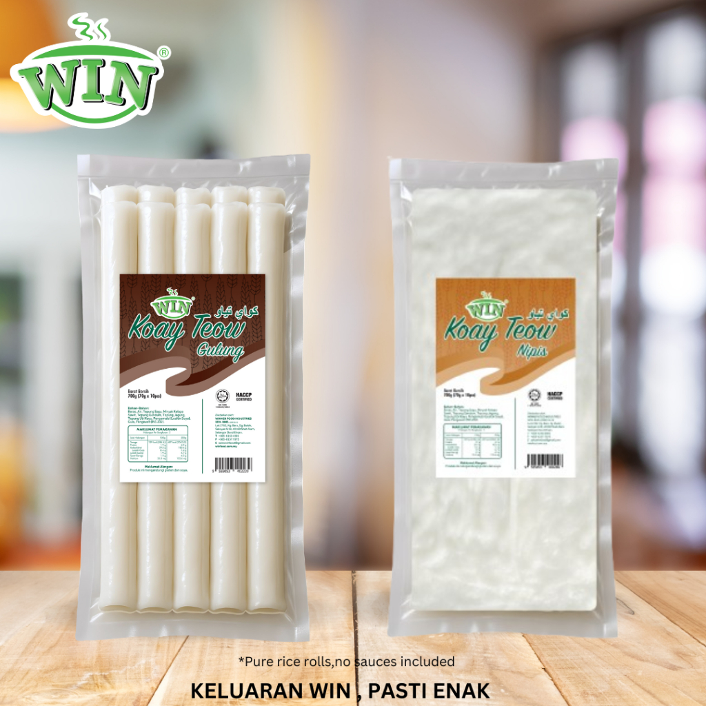 [Halal] WIN Rice noodles | Chee Cheong Fun 10pcs / pkt (vacuum pack ...