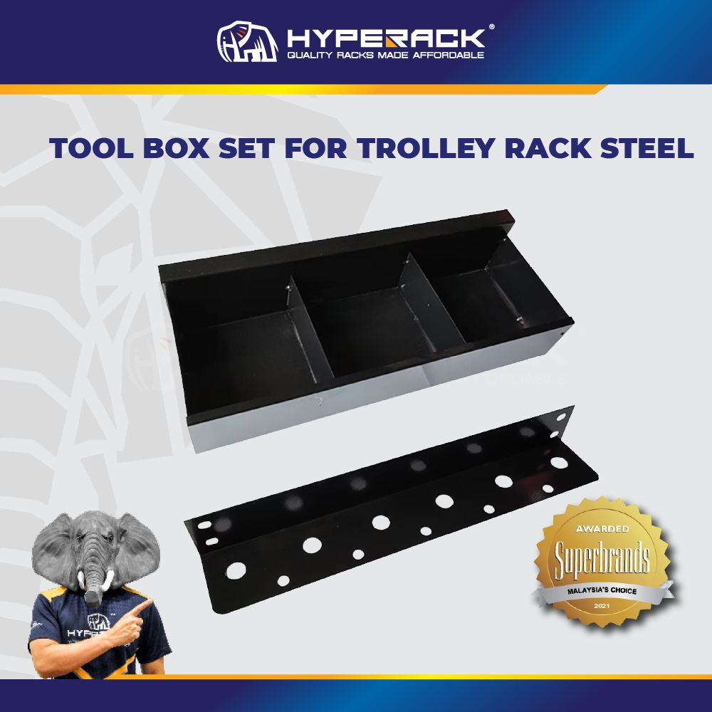HYPERACK TM️[Add on Deal] Tool Box Set for Trolley Rack Steel Rack ...