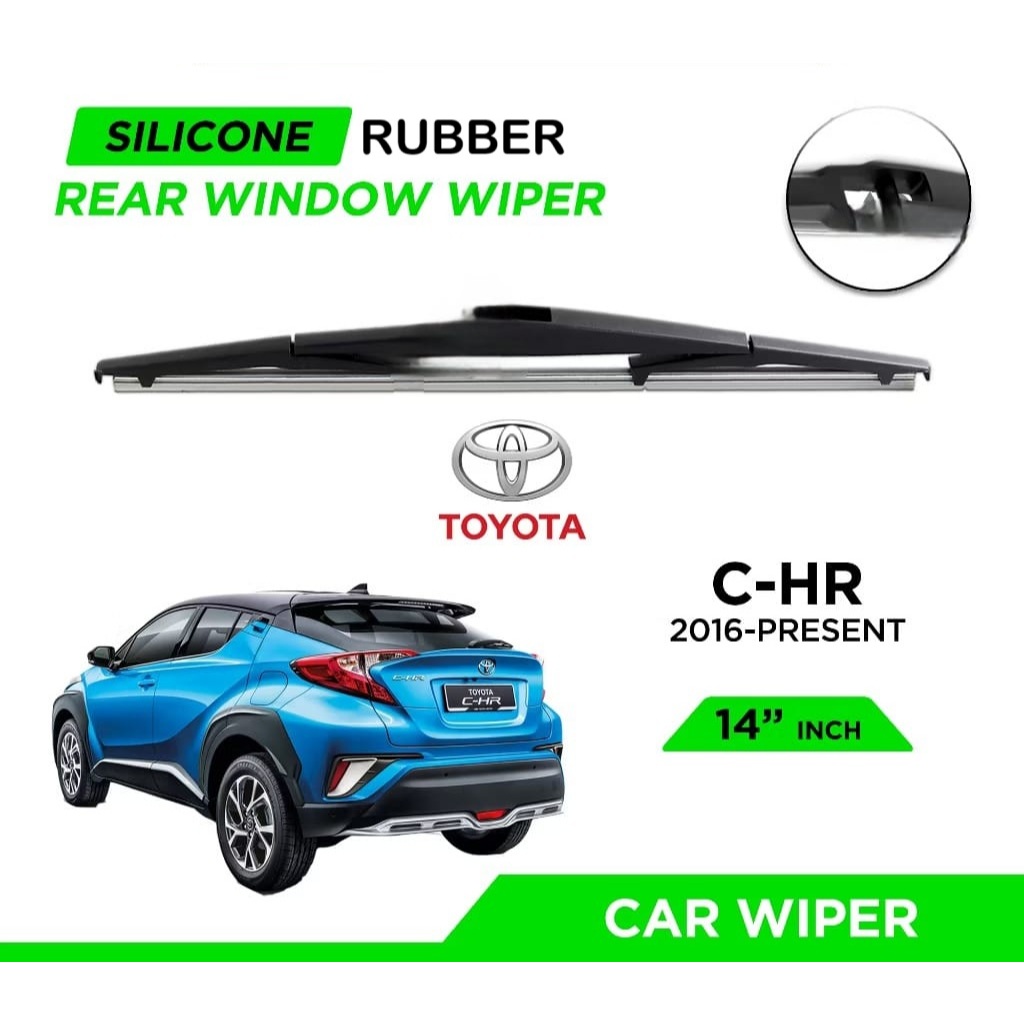 Car Wiper Blade CHR Wiper Arm Window Glass Windscreen Silicone Rear ...