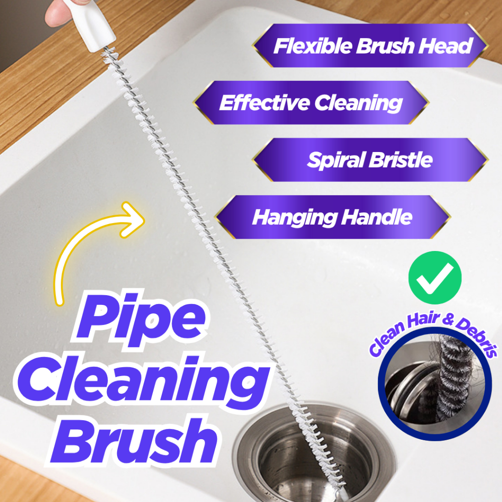 Pipe Dredging Long Flexible Bendable Cleaning Brush - For Kitchen ...