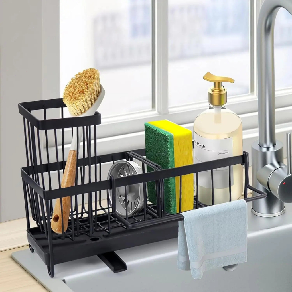 Sponge Holder Stainless Steel Sponge Holder for Sink Kitchen Countertop ...