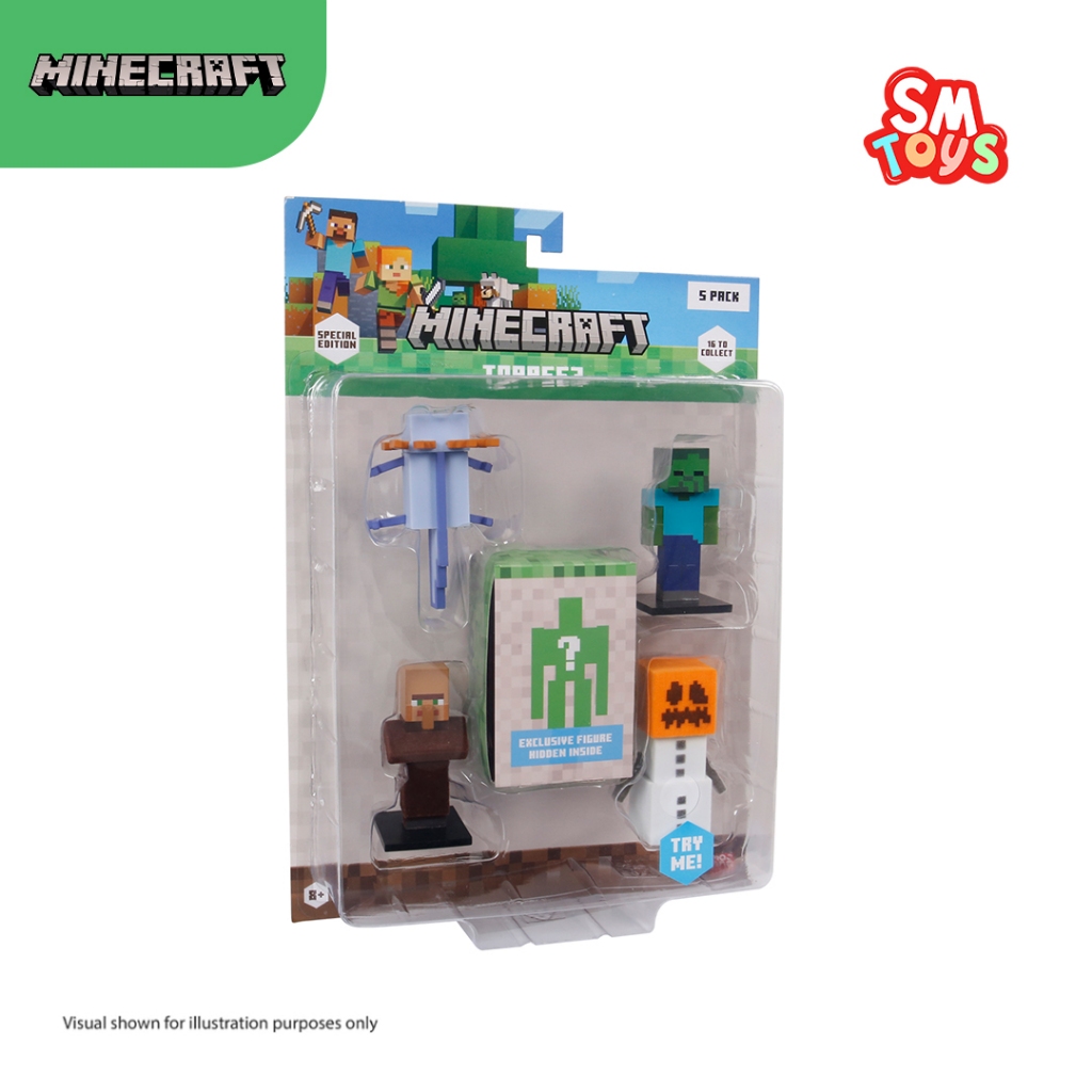 Minecraft Special Edition 3D Toppeez Blister (5 pack) | Shopee Singapore