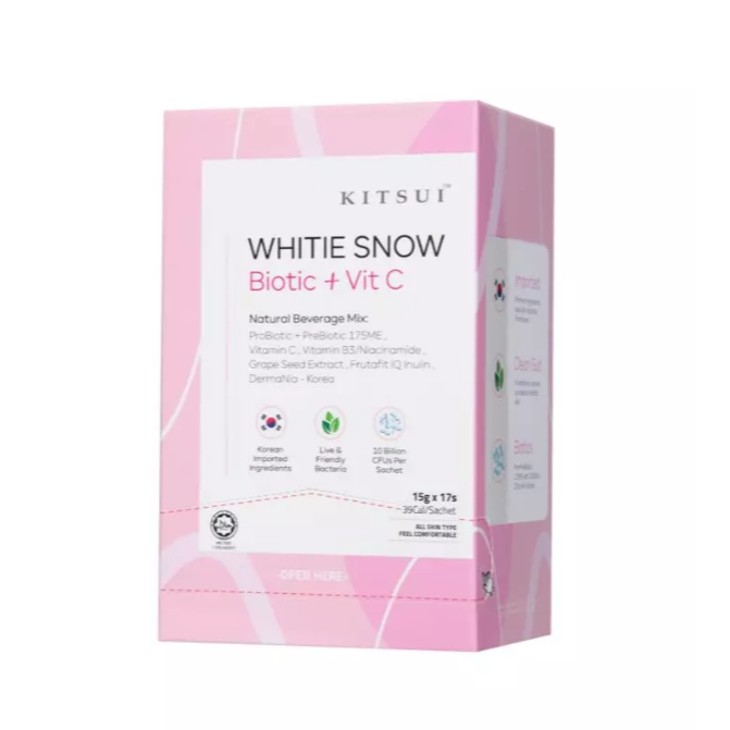 KITSUI Whitie Snow Biotic + Vit C 15g x 17sachets / 15g x 2 sachets ...