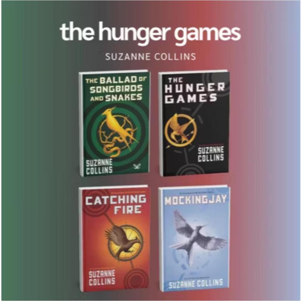 SET the hunger games series by suzanne collins catching fire mockingjay ...