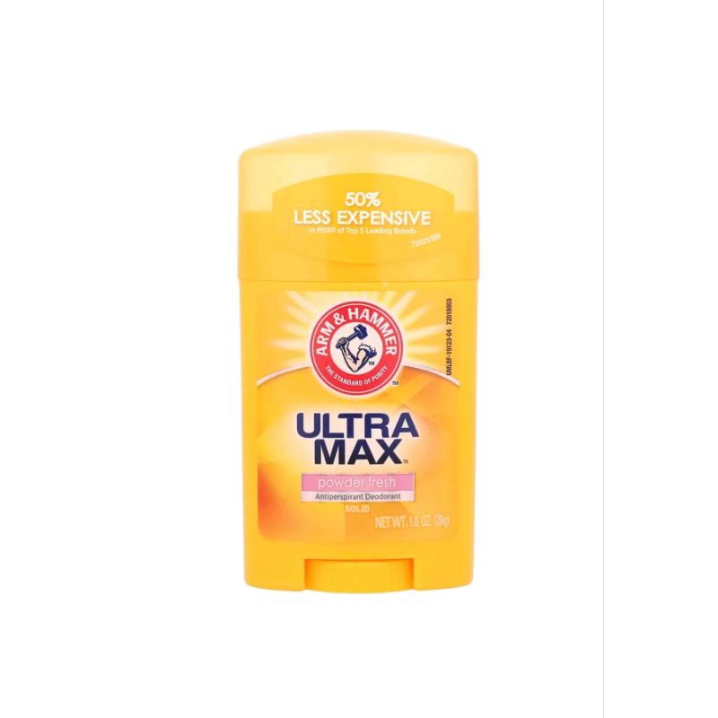 UltraMaxTM, Antiperspirant Deodorant, Solid, Powder Fresh (28 g ...