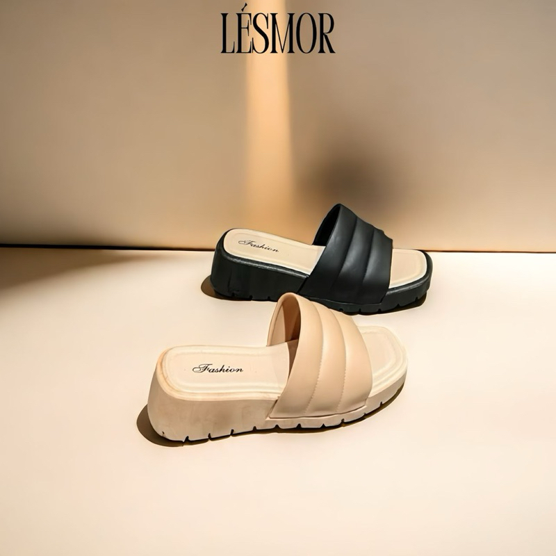 Lady 7cm simple style comfy wedge shoes (water resistant rubber ...