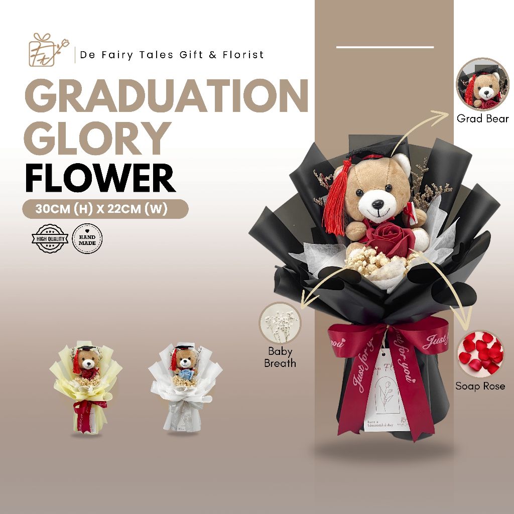 Soap Flower Bouquet Graduation Glory Flower Bouquet 1 Stalk with ...