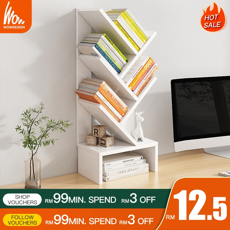 Bookshelf Desktop Book Rack Rak Buku Pokok Desk Organizer Book ...
