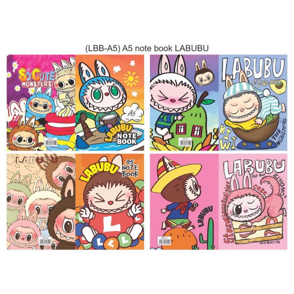 Stok Sedia Buku Nota Reka Bentuk Fancy Labubu A5 /A5 Fancy Labubu ...