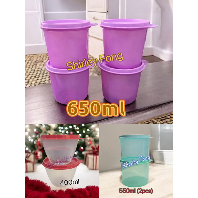 Tupperware Compact Canister 400ml / 550ml /650ml | Shopee Singapore