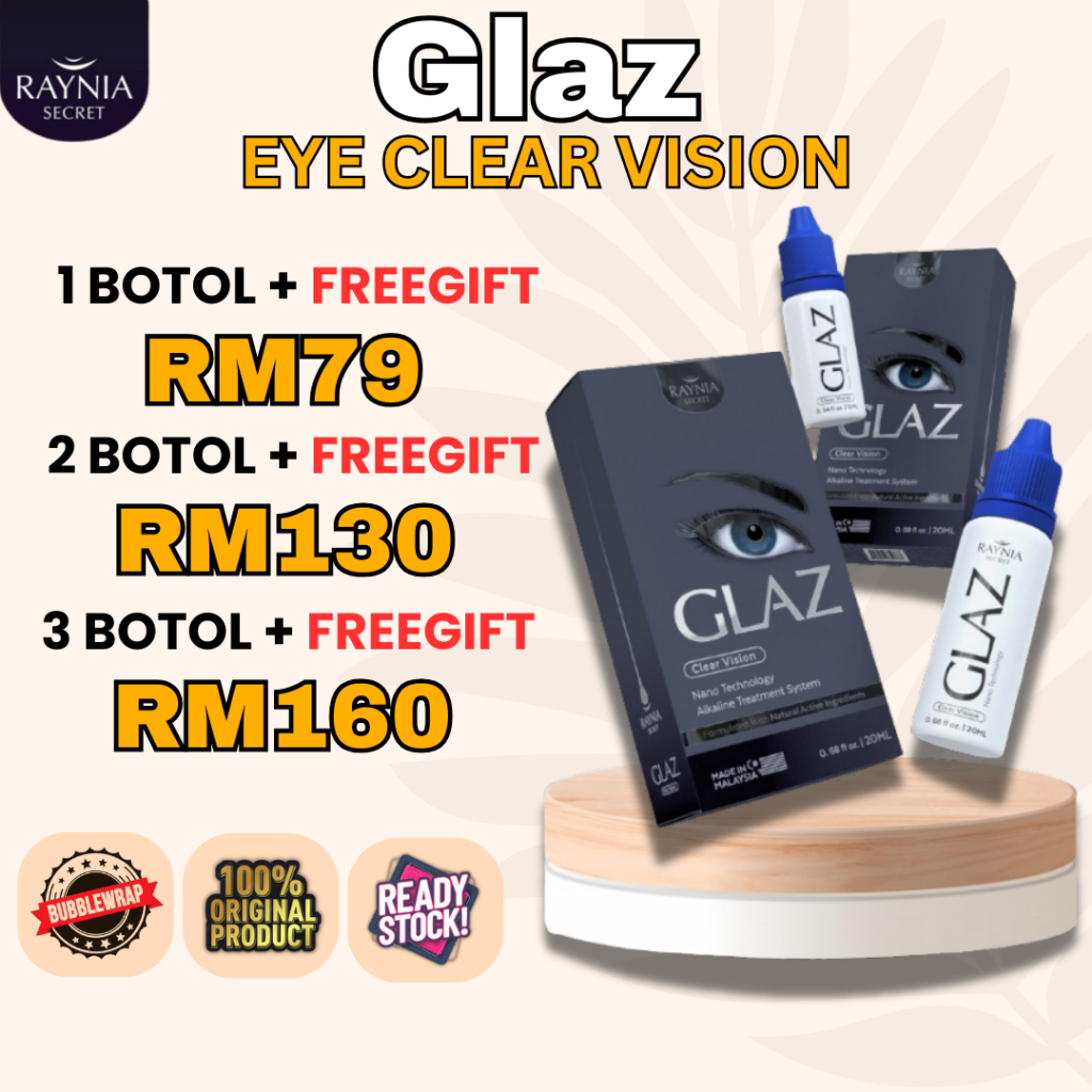 Glaz Eye Raynia Ubat Mata Merawat Mata Rabun Silau Selaput Ketarak