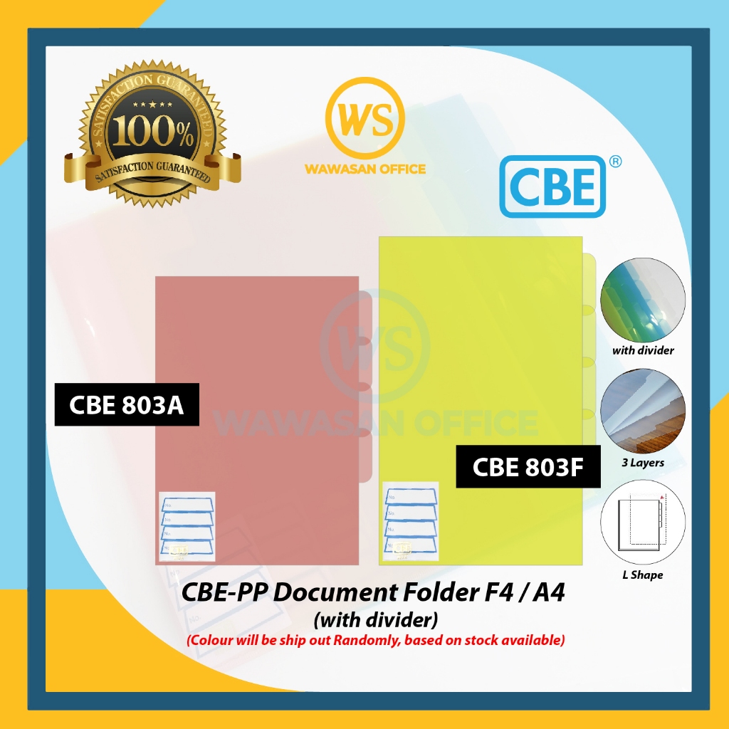 CBE 803A | 803F Document Holder with Divider / Index Divider Document ...