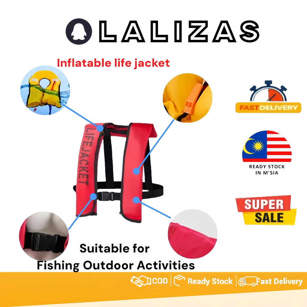 Life Vest Jacket Kids Adults Marine Safety Life Jacket For Outdoor ...