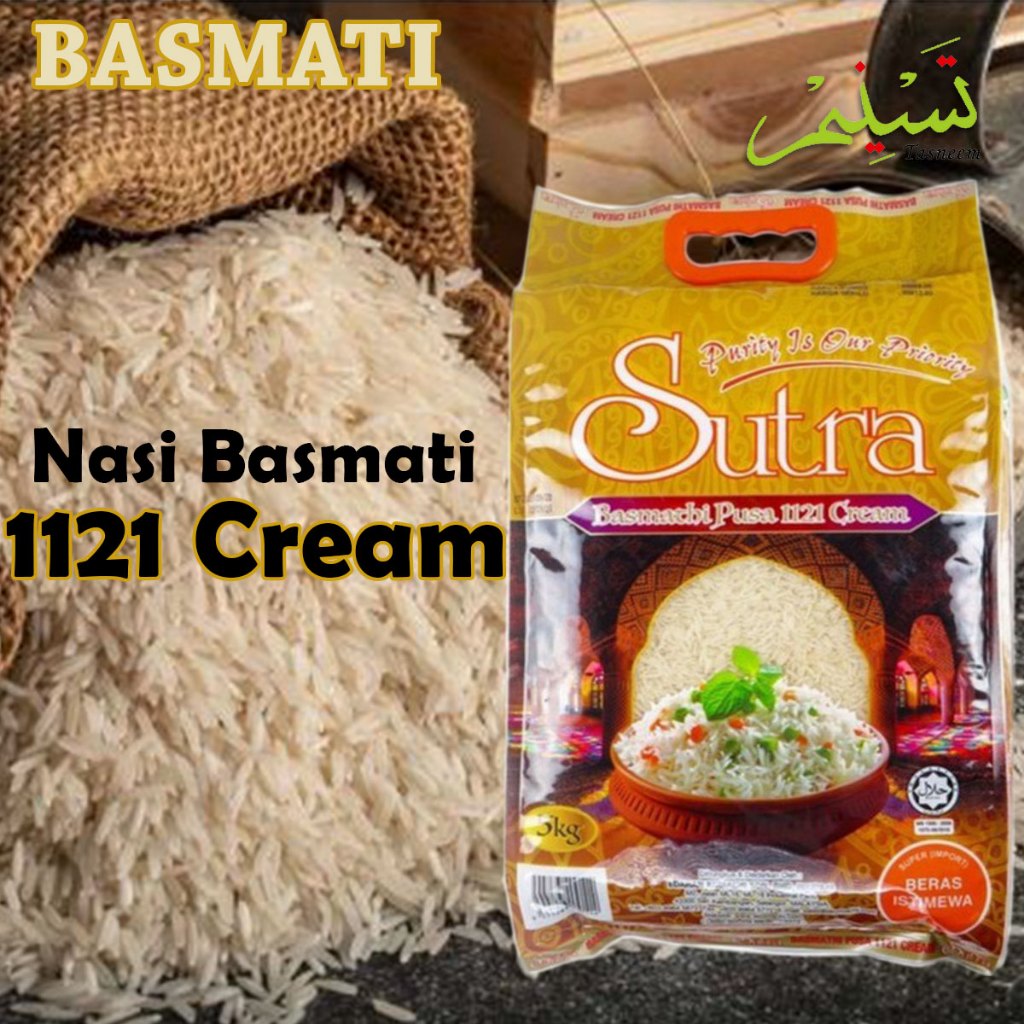 Basmati Rice Long Grain 1121 Nasi Biryani Mandy Imported Saudi Arabia ...