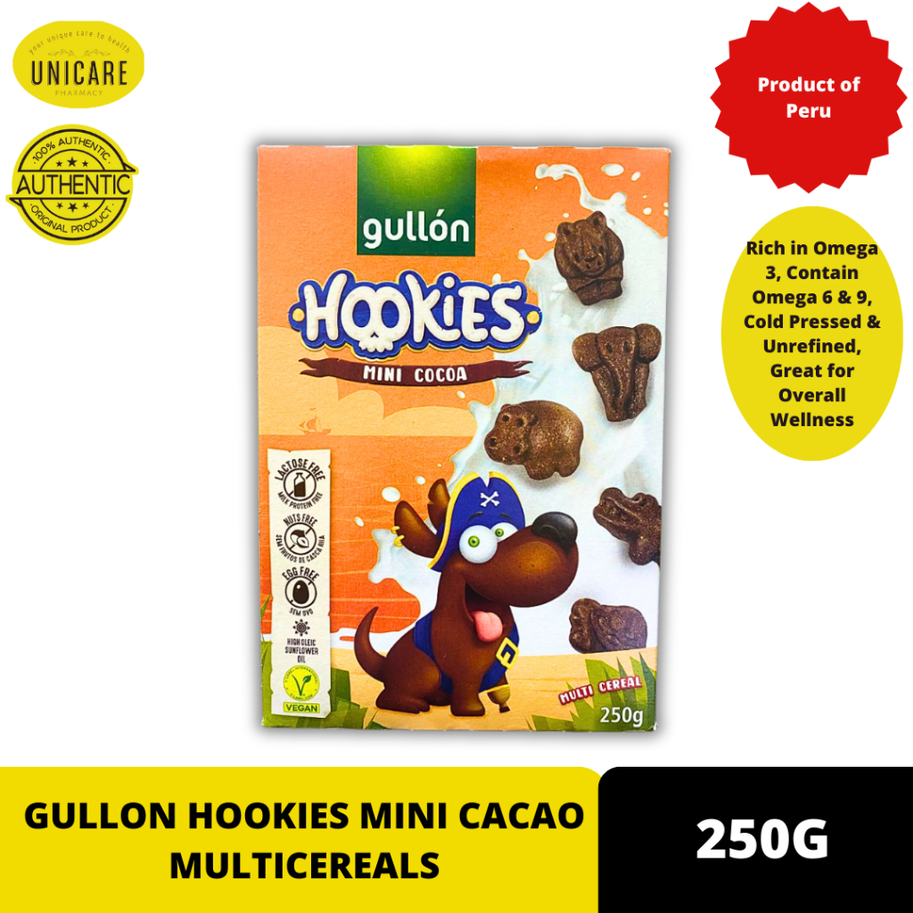 GULLON HOOKIES MINI CACAO MULTICEREALS 250G | Shopee Singapore