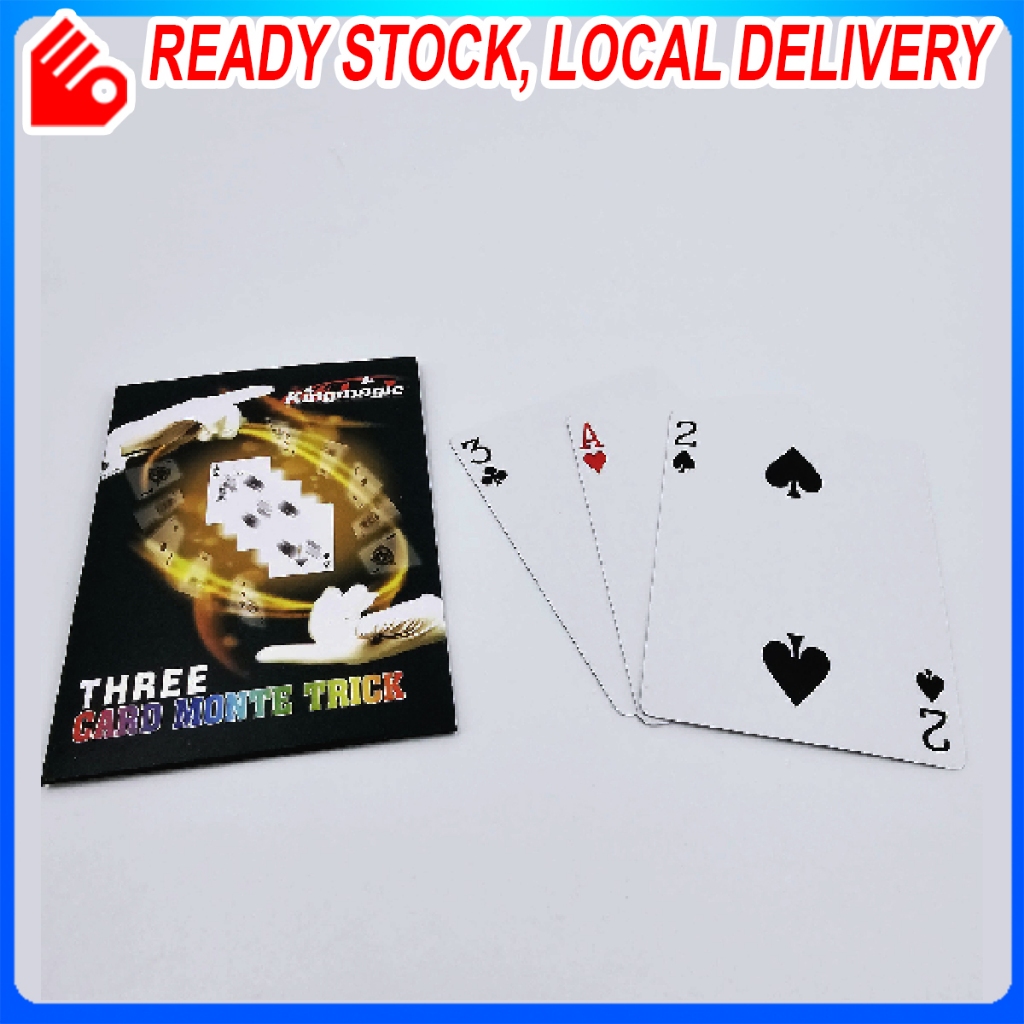 Ultimate 3 Card Monte Magic Prop Gimmick Trick Stage Party Close Up ...