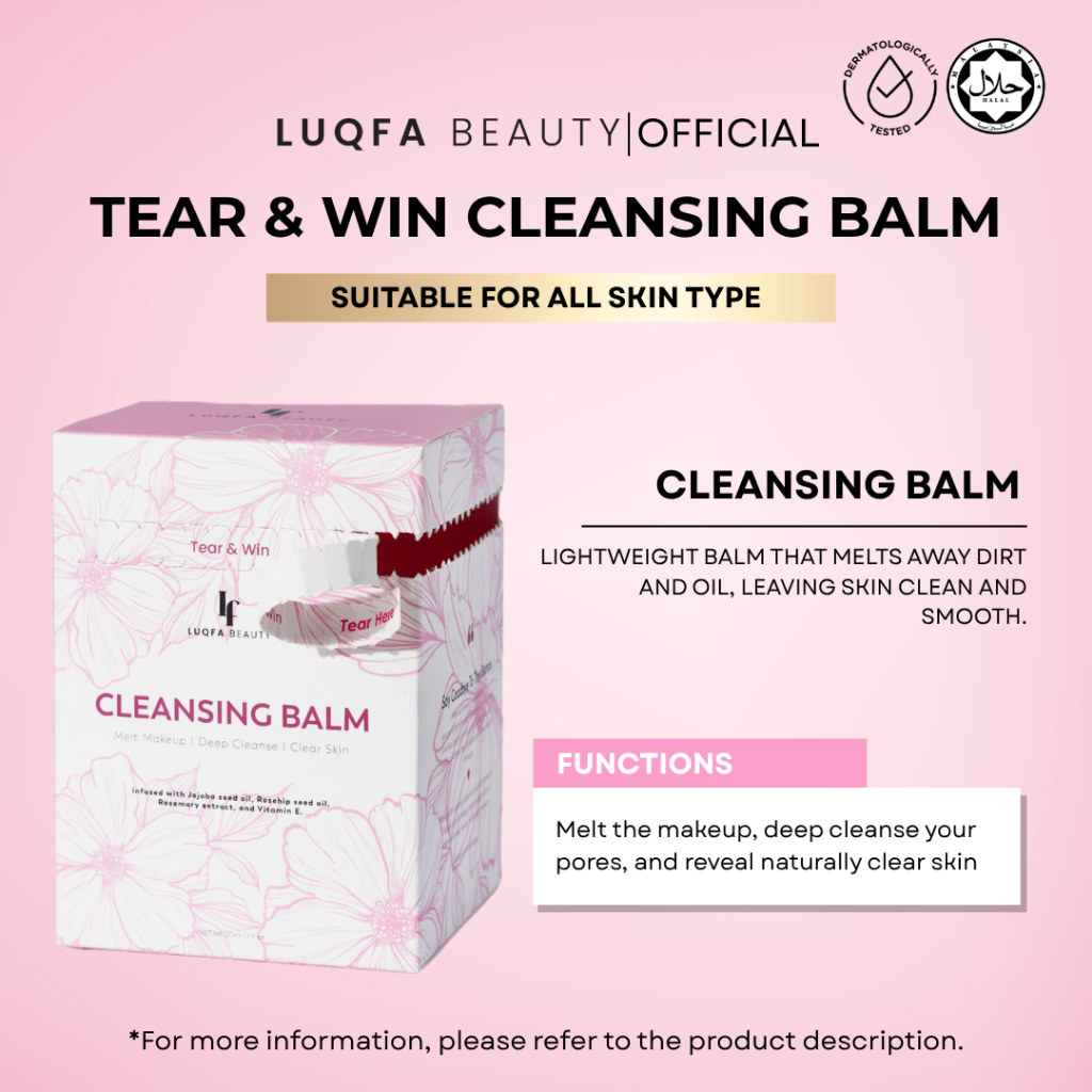 LUQFA BEAUTY Cleansing Balm Tiny Bumps (50g) | Shopee Singapore