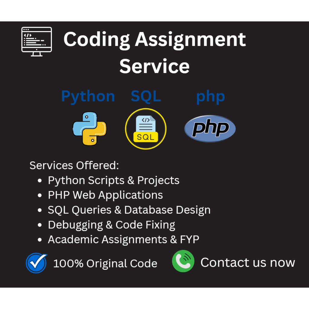 Python PHP SQL Coding Assignment Consultation Service | Shopee Singapore