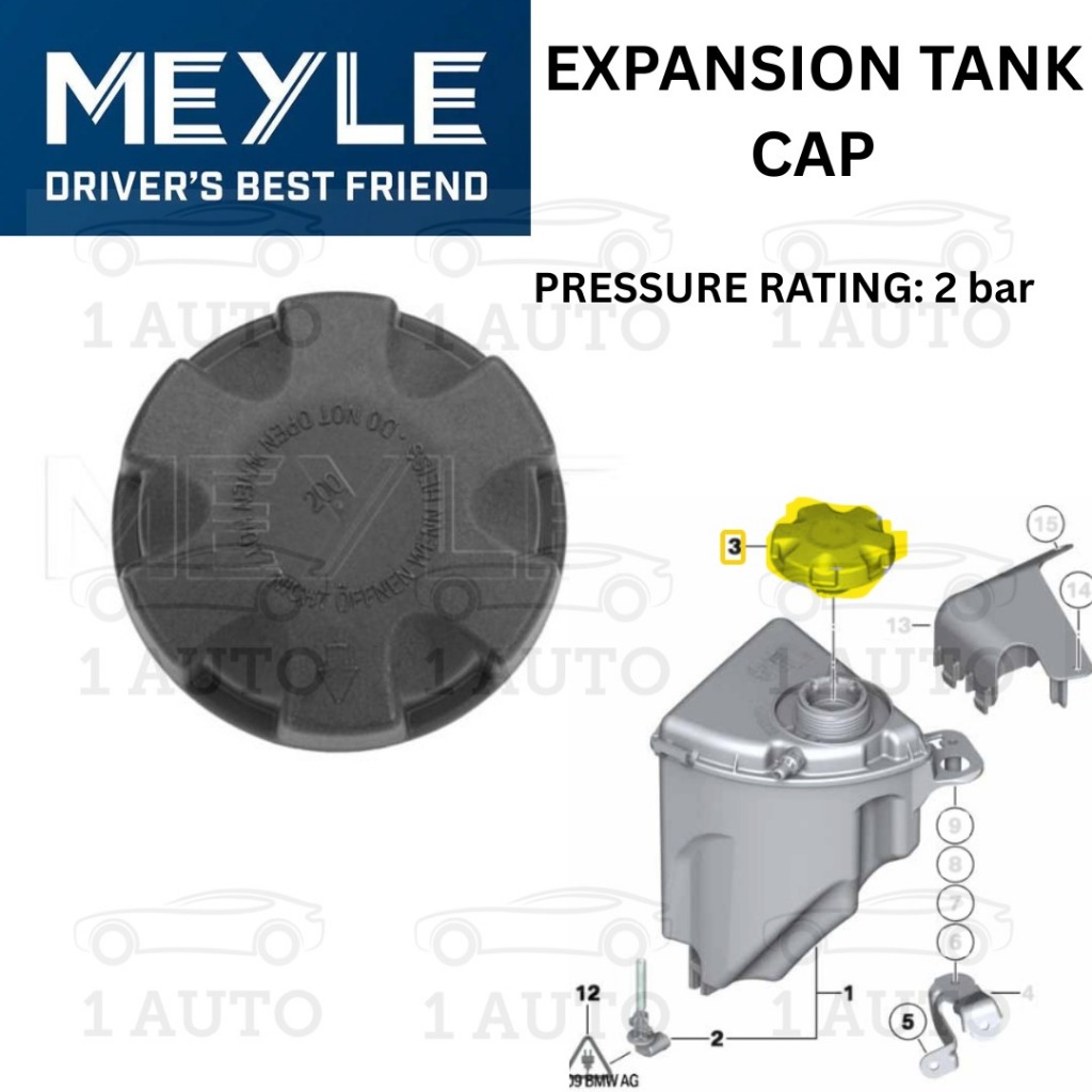 MEYLE GERMANY EXPANSION TANK CAP BMW E60 M54 N52 N53 N54 N55 E63 E70 ...